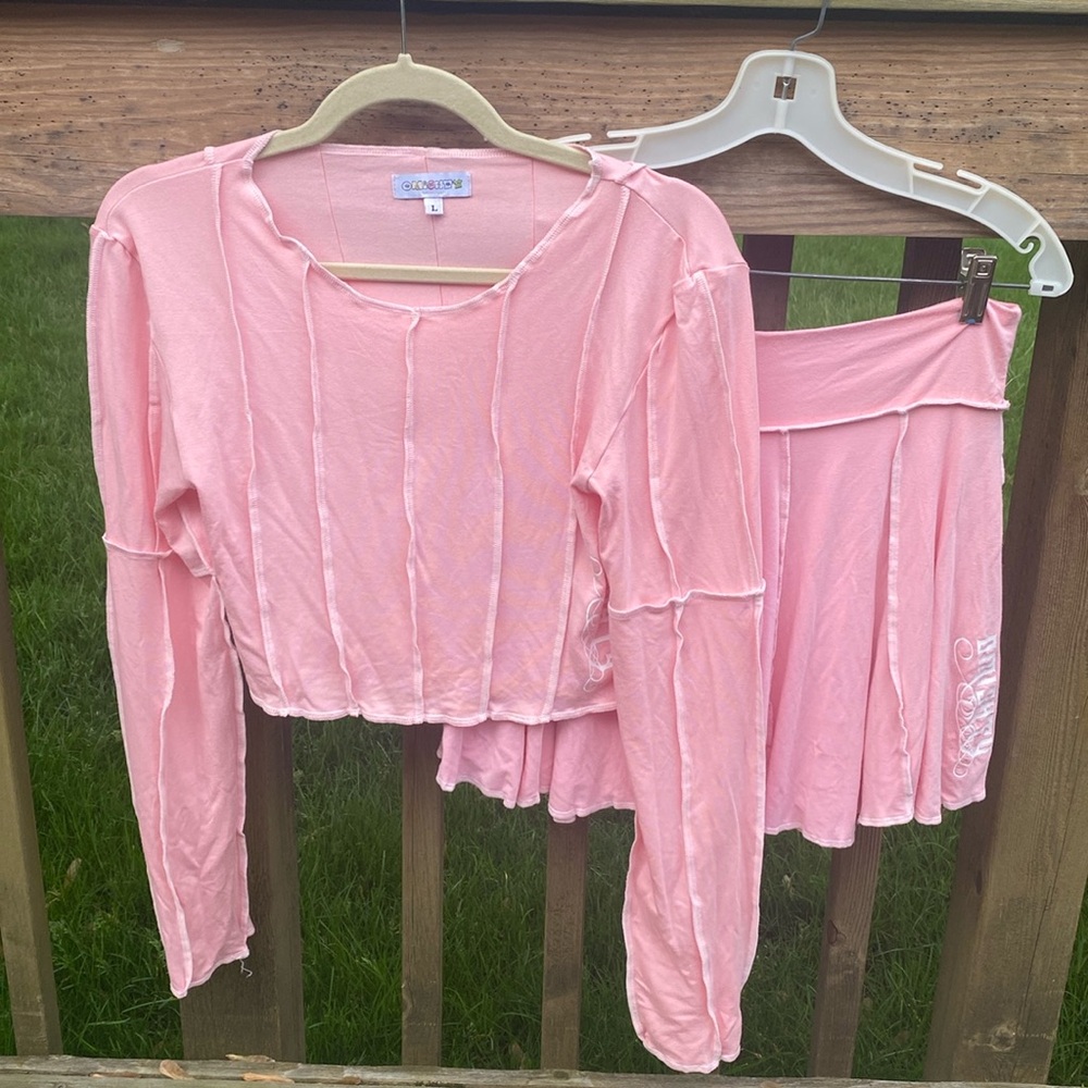 Like New - Omighty Pink Skirt & Top Matching Set